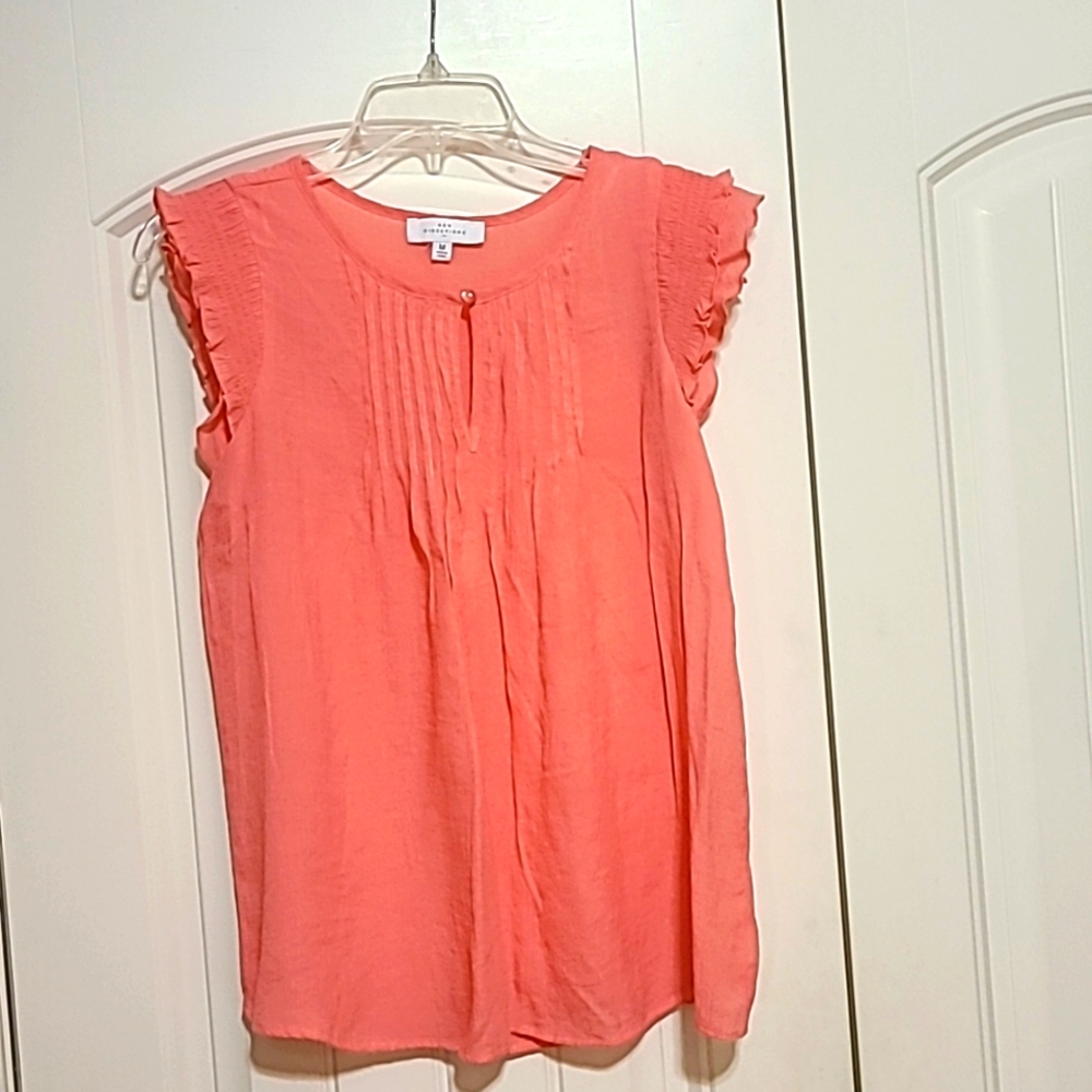 New Directions, med  apricot blouse
